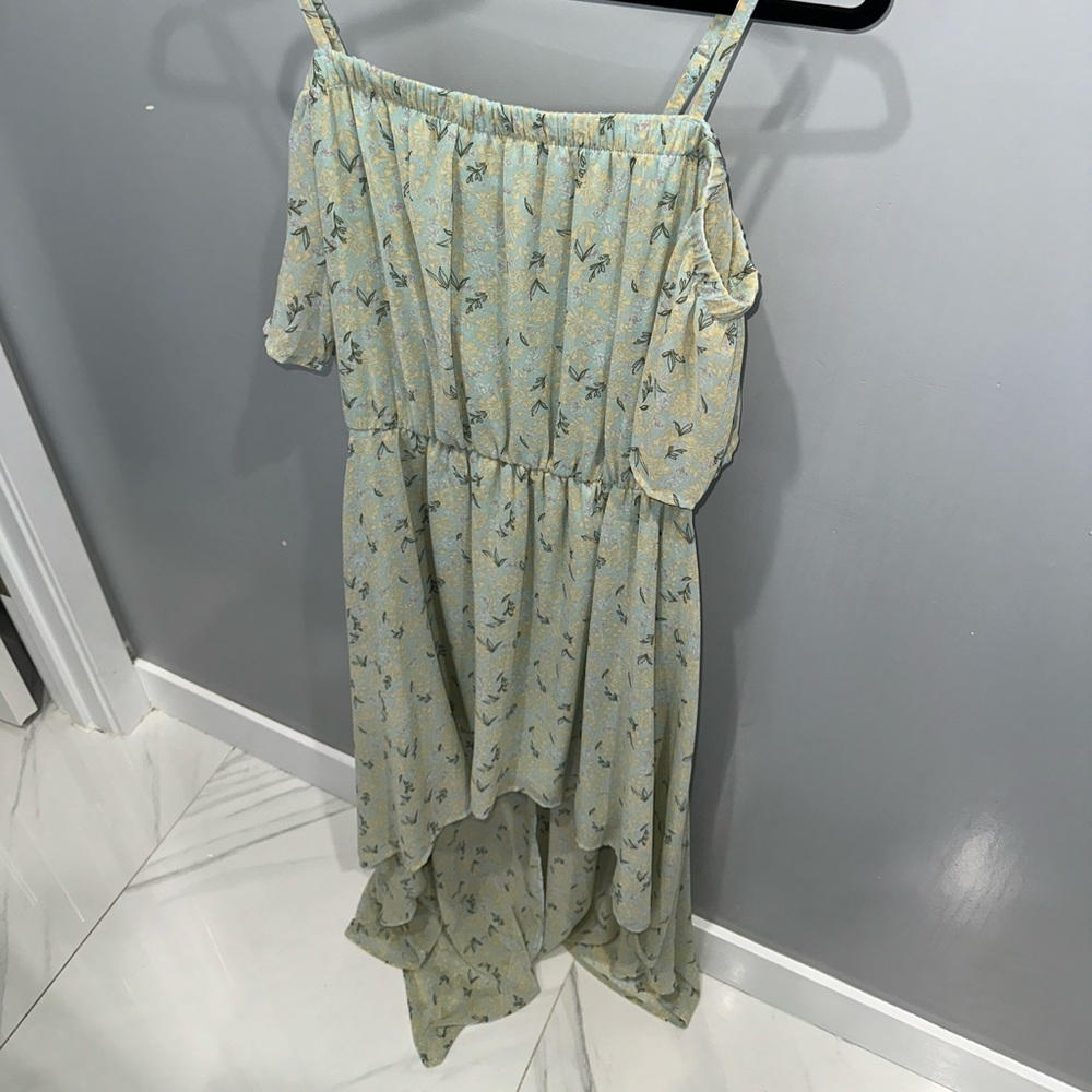 Green Flowered Dress